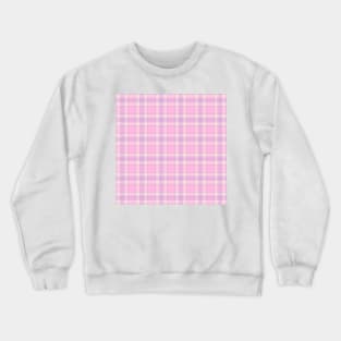 Pink purple and beige Tartan Plaid Pattern.png Crewneck Sweatshirt